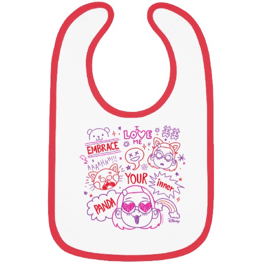 Panda Pet Turning Red Embrace Your Inner Panda Bibs