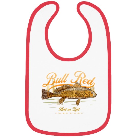 Redfish Bull Red Drum Tailing Gulf Coast Fishing Bibs
