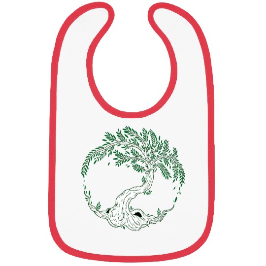 Tree of life yggdrasil celtic tree 5 Bibs