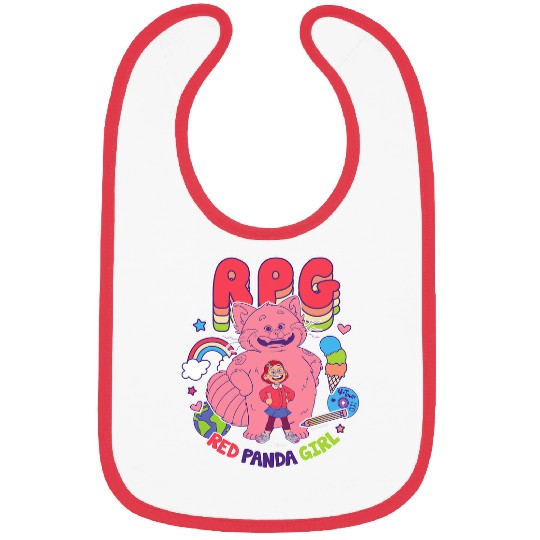 Panda Pet Turning Red Red Panda Girl Bibs