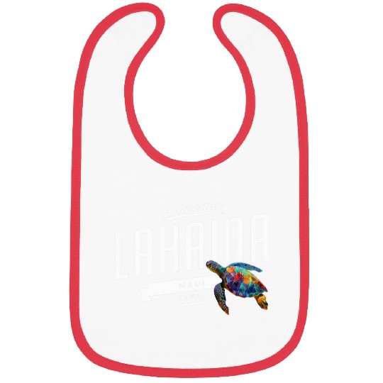 Turtle Pet Lahaina Maui Hawaii Tee Vacation Surfing Sea Turtle Bibs