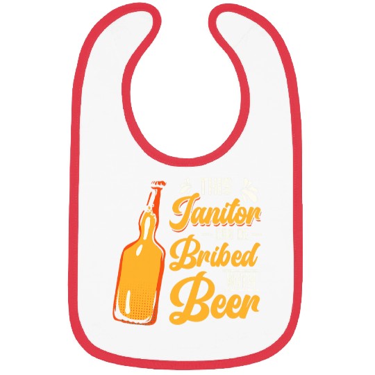 Beer Fun Janitor Custodian Maintenance Beer House Cleaning 8 Bibs