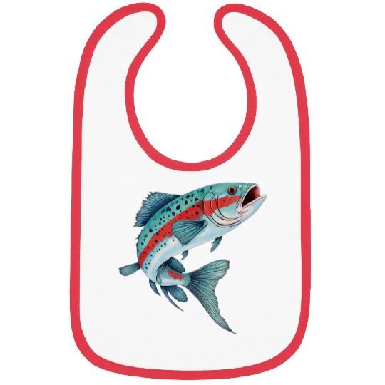 Rainbow Trout Fishing Retro Bibs