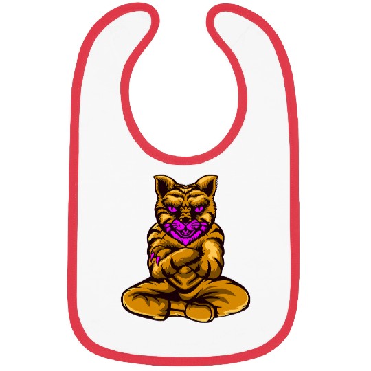 Japanese samurai cat tattoo kawaii ninja cat 13 Bibs