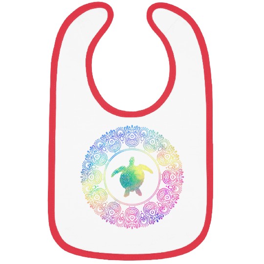 Turtle Pet Hawaii Sea Turtle Colourful Mandala Turtle Bibs