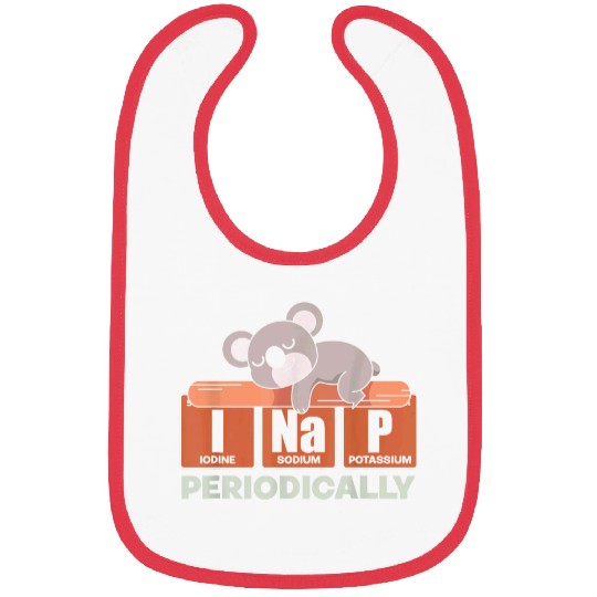 Koala Pet Cute Animal Napping Periodic Table Sleeping Funny Koala Bibs