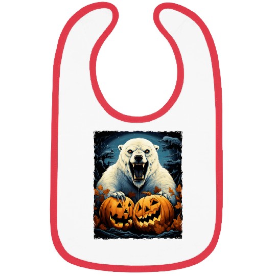 Bear Pet Polar Bear Halloween 2 Bibs