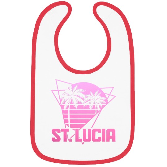 St Lucia Retro vintages Surf 80s Souvenir Beach Surfer Bibs