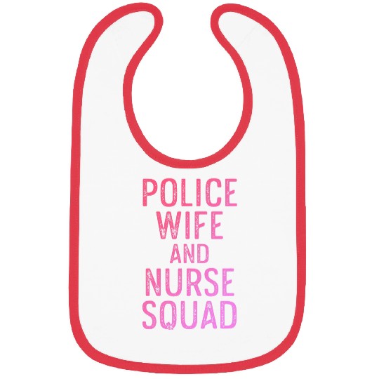 Police Wife nurses Life RN Mom Bibs