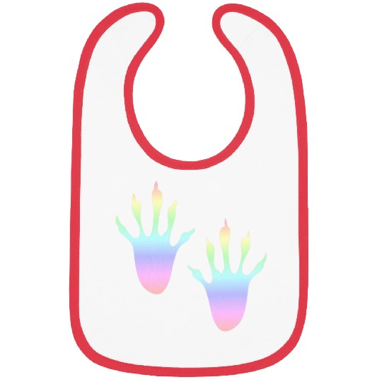 Squirrel Pet Pastel Rainbow Squirrel Paws Hands Bibs
