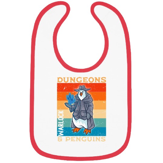 Penguin Pet warlock dungeons and penguins penguin nerd geek rpg game Bibs