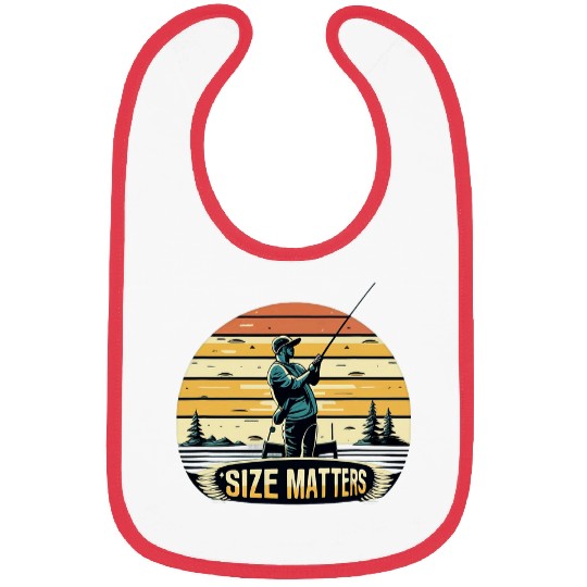 Size Matters Bluefin Tuna Fish Angler Gear Funny Fishing Bibs