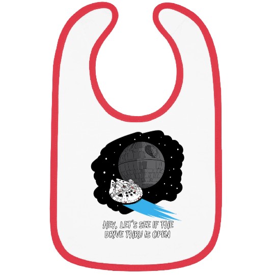 Star Wars Millennium Falcon Death Star Drive Thru Funny Bibs