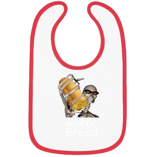 Skeletons Skulls Garlic Bread Skeletons Funny Tees Skull Bibs