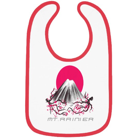 Mount Rainier Mountaineer Mountains Nature Hiking Washington Bibs