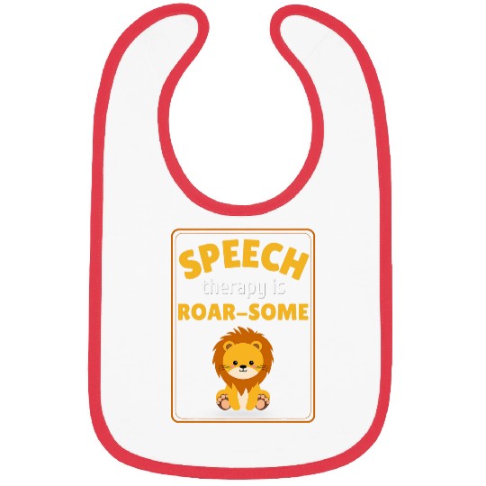 Lion Pet Pathology Slp Speech Therapy Pathologist Lion Bibs