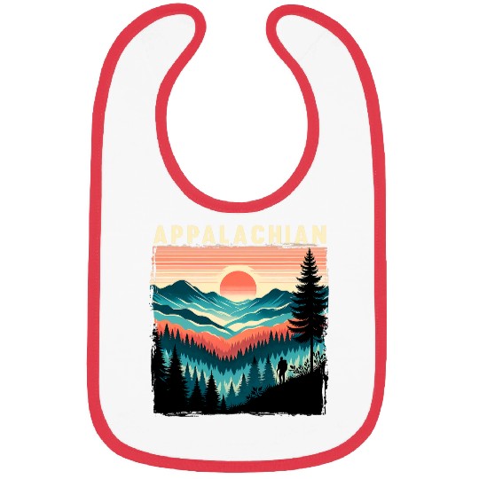 Trail Horizontal Stripe Appalachian Trail Hiking Camper Bibs
