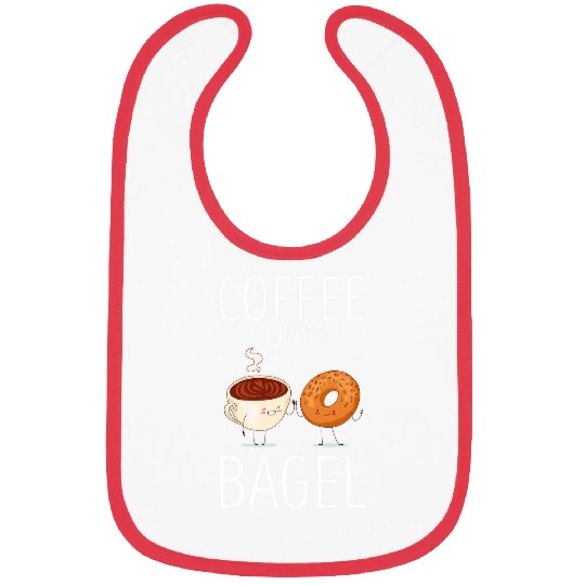 Coffee Fun Meets Bagel Baking Bagel Lover Baker Bagels Dough Bibs