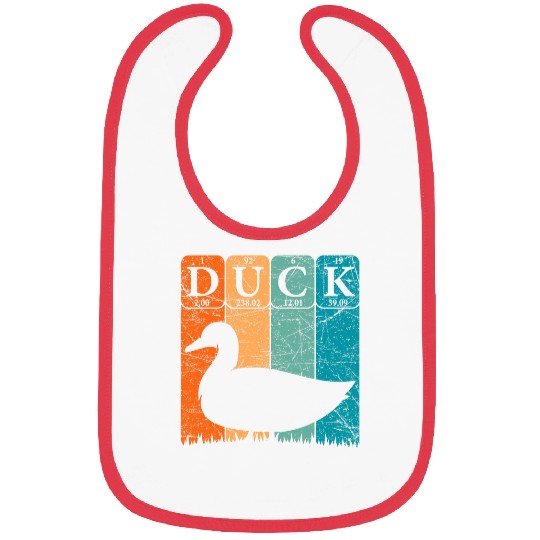 Duck Pet Periodic Table Elements Duck Farmer Retro 3 Bibs