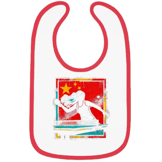 Table Tennis Player China Flag Ping Pong Bibs