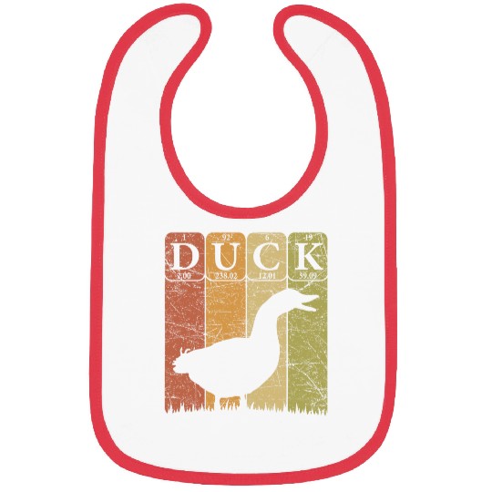 Duck Pet Periodic Table Elements Duck Farmer Retro 33 Bibs