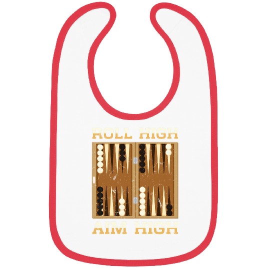 Strategy Board Game Lover Dice Roll Backgammon Bibs