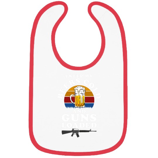 Beer Fun Pro guns Advocate Conservative Republican 7 Bibs