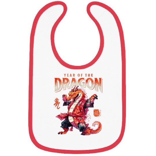 Dragon Pet Warrior Confident Courageous Bibs