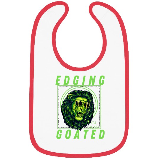 Lion Pet Edging Goated Sigma Lion Ironic Brainrot Meme 1 Bibs