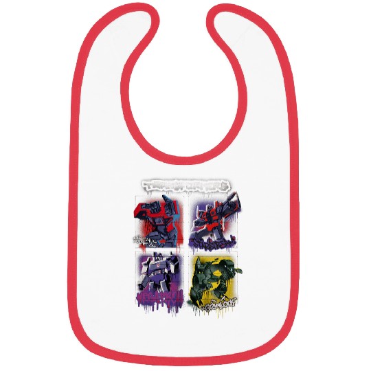 Transformers Classic Characters Graffiti Painted Walls Retro Bibs