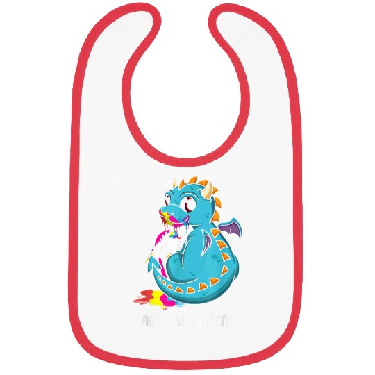 Dragon Pet How The Last Dragon Eats Unicorn Bibs