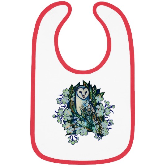Owl Pet Floral Barn Owl Bibs