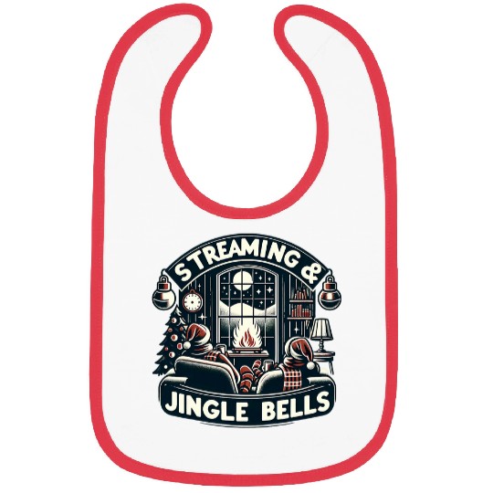 Streaming Jingle Bells Christmas Tee Cozy Winter 3 Bibs