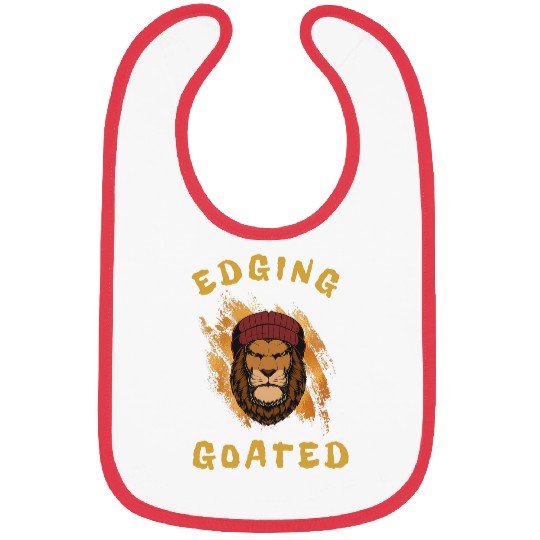 Lion Pet Edging Goated Sigma Lion Ironic Brainrot Meme 2 Bibs