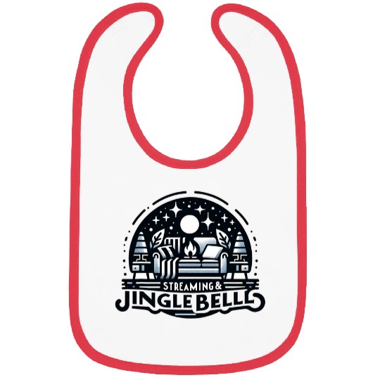 Streaming Jingle Bells Christmas Tee Cozy Winter Bibs