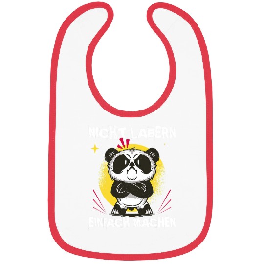 Panda Pet Dont Lab Just Make Angry Panda Bibs