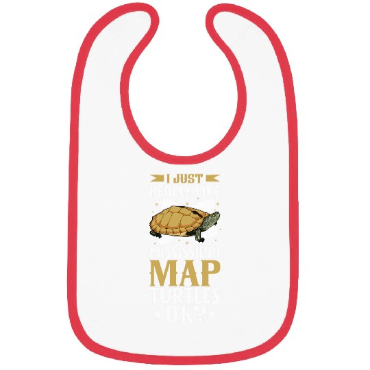 Turtle Pet I just really like my Mississippi Map Turtle Bibs