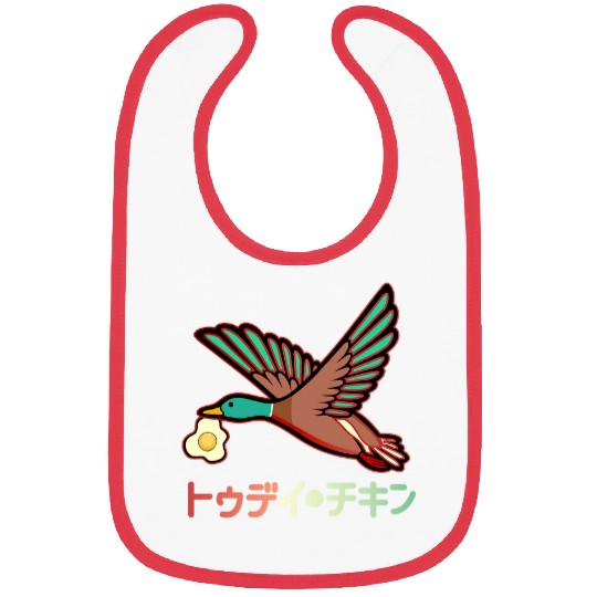 Duck Pet Japanese Aesthetic Duck Fried Egg Japan Bibs