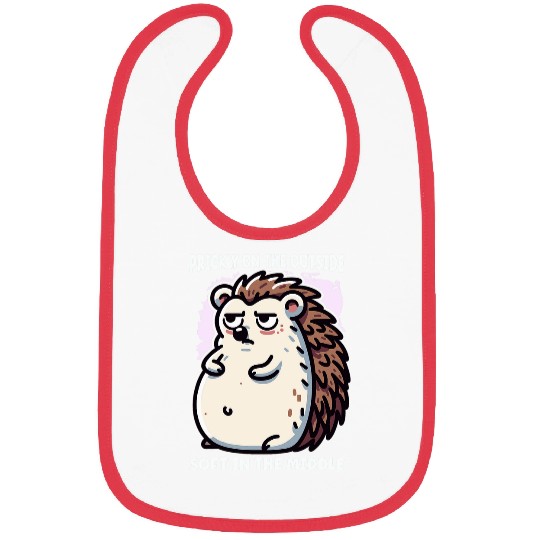 Hedgehog Pet Funny Pregnancy Baby Mom To Be Gender reveal idea Bibs