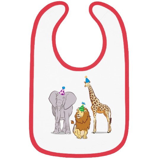 Lion Pet Party Animal Theme Elephant Giraffe Lion Bibs