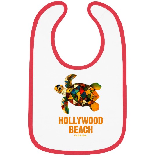 Turtle Pet Hollywood Beach FL Florida Vacation Sea Turtle Souvenir 8 Bibs