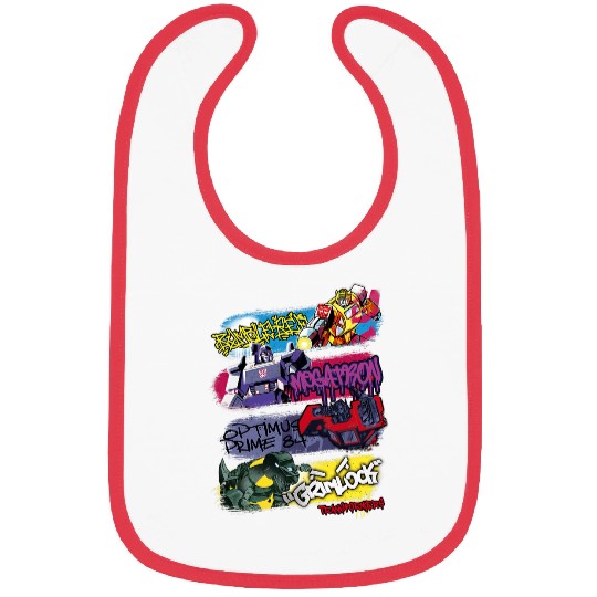 Transformers Classic Characters Graffiti Panels Mashup Bibs