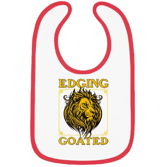 Lion Pet Edging Goated Sigma Lion Ironic Brainrot Meme Bibs