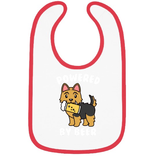 Beer Fun Powered By Beer Yorkshire Terrier Dog Bibs