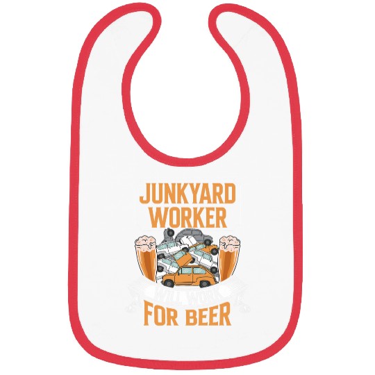 Beer Fun Scrapyard Junkyard Worker will work for beer Junkyard Worker Bibs