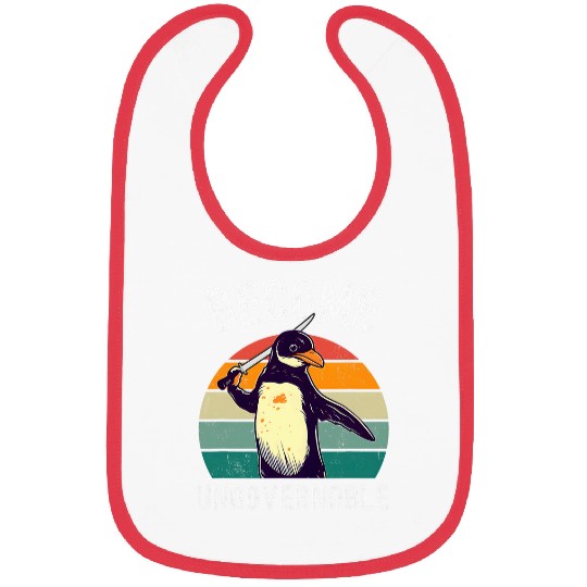 Penguin Pet Become Ungovernable Meme Funny Penguin Meme Retro Vintage Bibs
