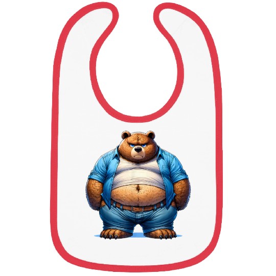 Bear Pet Chubby Bear Paradise Adorable Kawaii Style Bear 2 Bibs