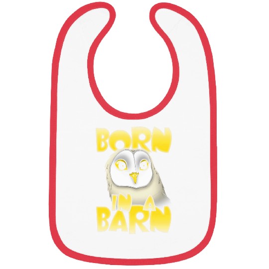 Owl Pet Born in a Barn Owl Cute Bibs