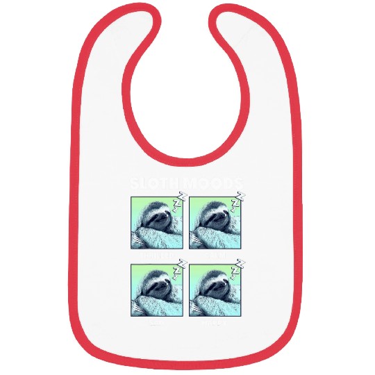Sloth Pet Moods Box Up Bibs