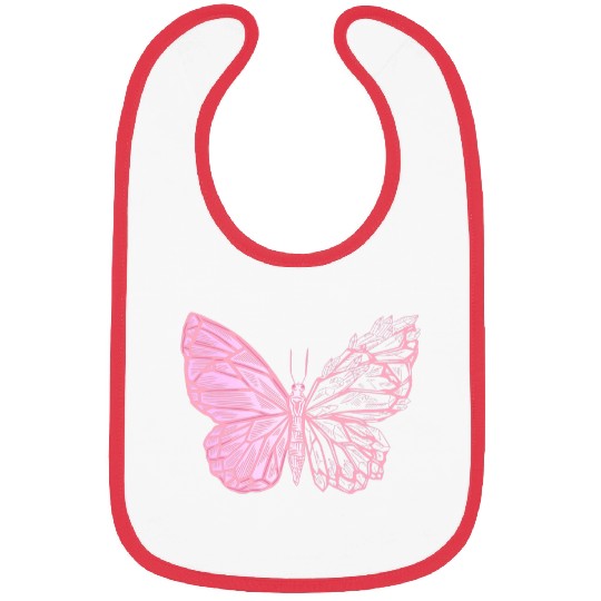 Crystal Butterfly Pastel Goth Bibs
